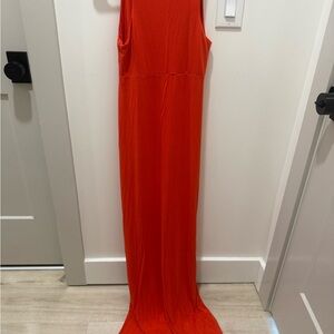 Athleta Vibrant Orange Maxi Dress